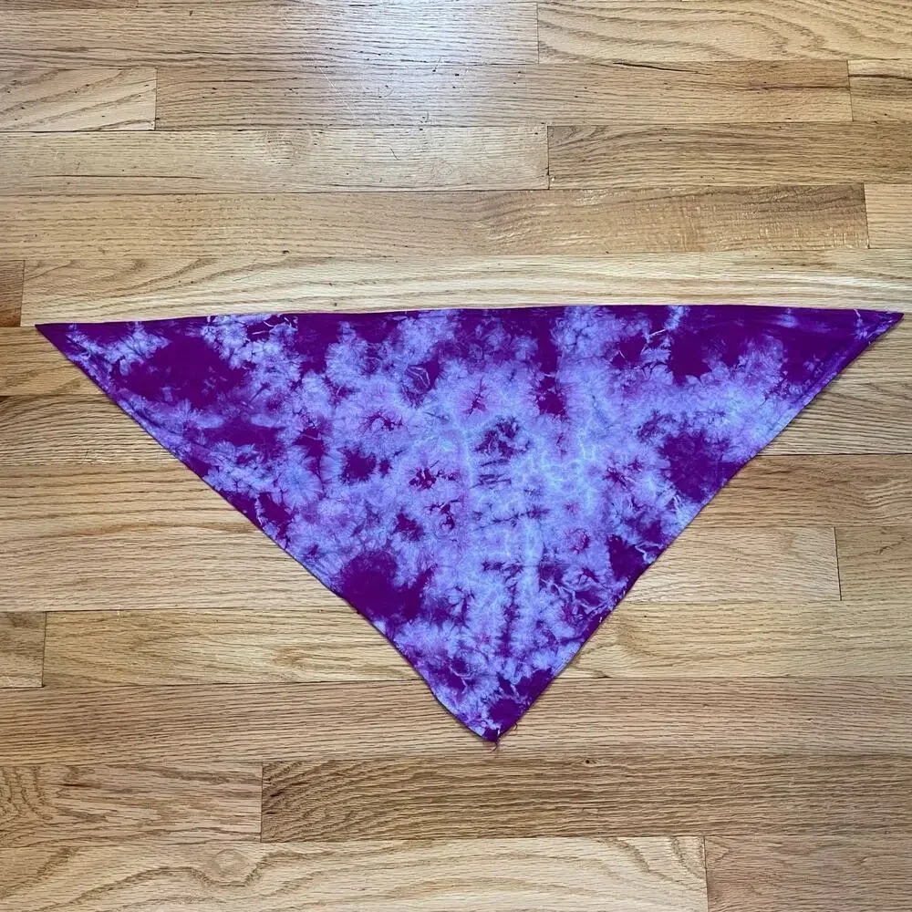 Handmade bandana hand crafted tie dye dog doggie puppy ice